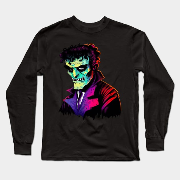 Frankenstein's Legacy: Influencing Pop Culture Long Sleeve T-Shirt by Vish artd